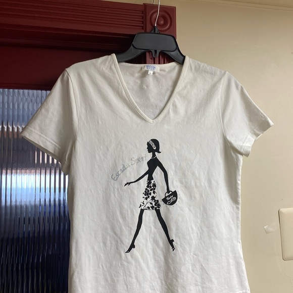 Escada Sport White Sparkling Logo Tee NeverUsed